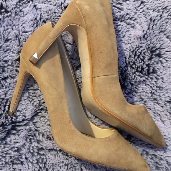 ZARA Beige Heels with Silver detail - Picture 4 of 5